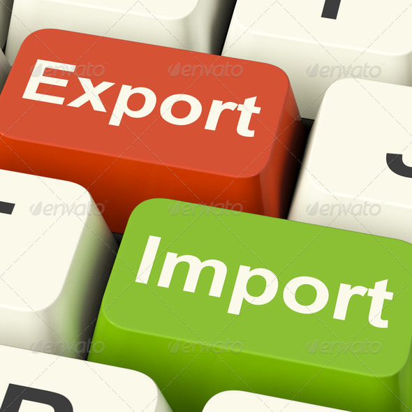 Export And Import Keys Showing International Trade Or Global Com - Stock Photo - Images