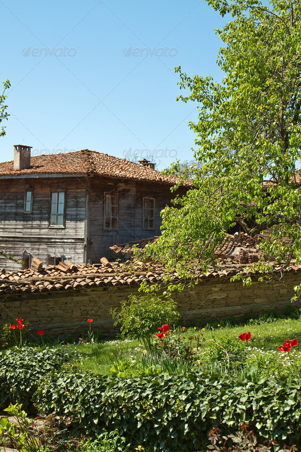 Bulgarian revival house - Stock Photo - Images
