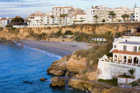 Nerja Town on Costa del Sol - Stock Photo - Images