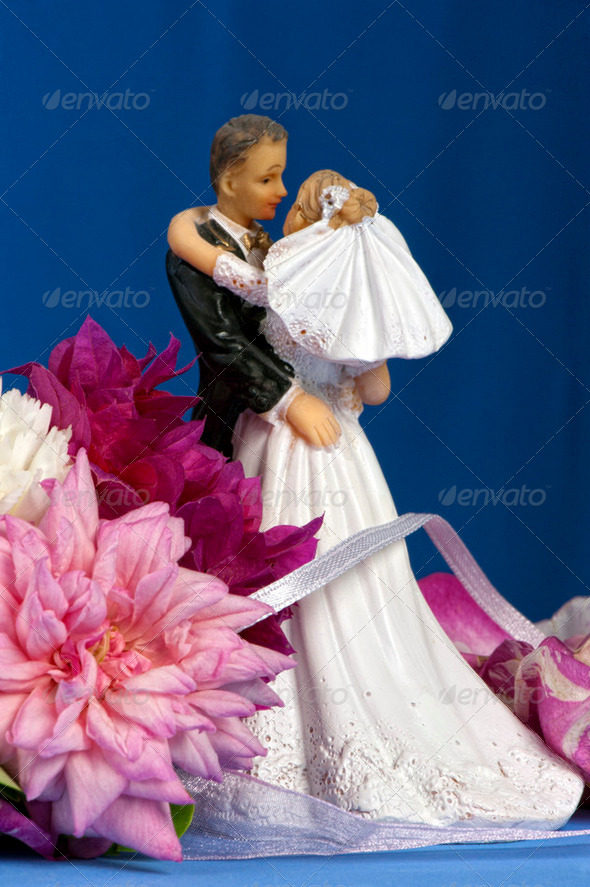 Arrangement with flowers and candy boxes - Stock Photo - Images