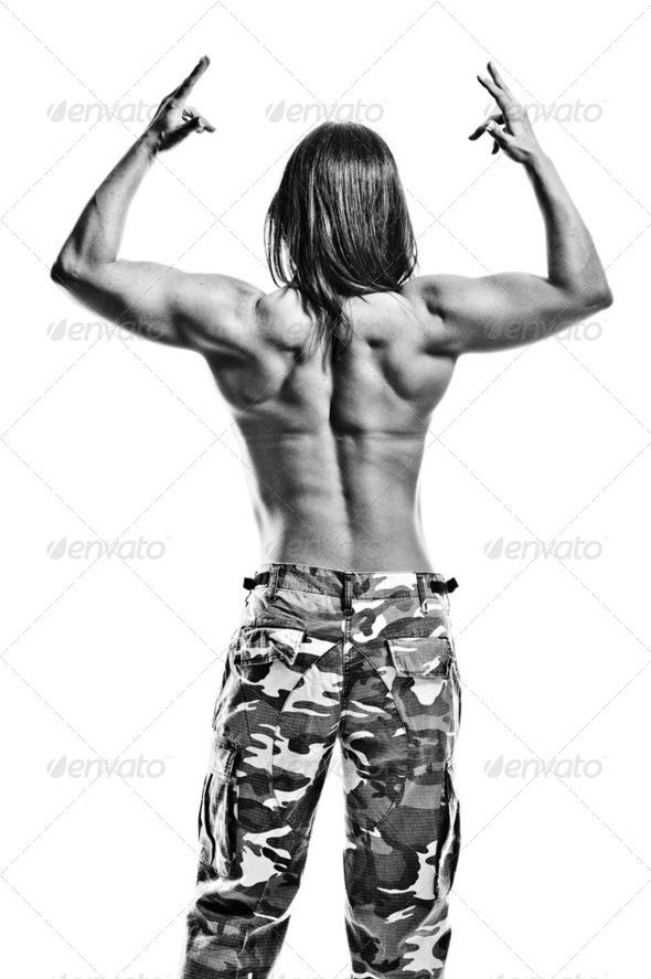 fitness brunette - Stock Photo - Images