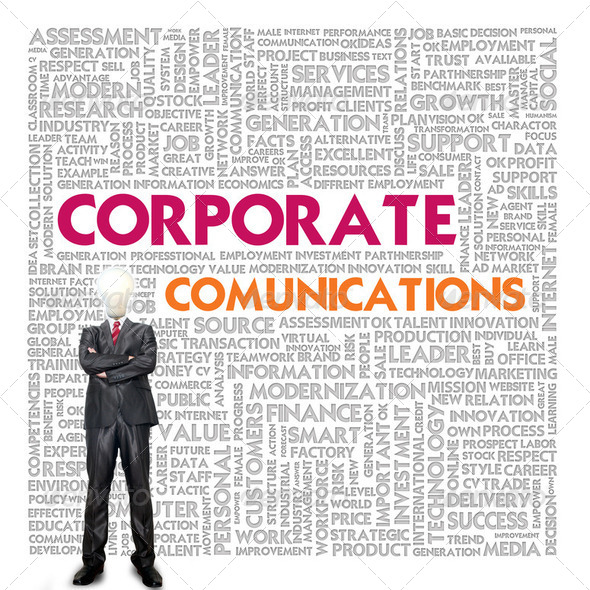 Business word cloud for business and finance concept, Communicat - Stock Photo - Images