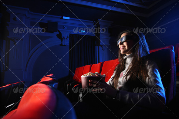 at cinema - Stock Photo - Images