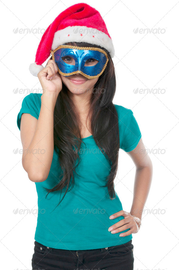 Christmas Mask - Stock Photo - Images