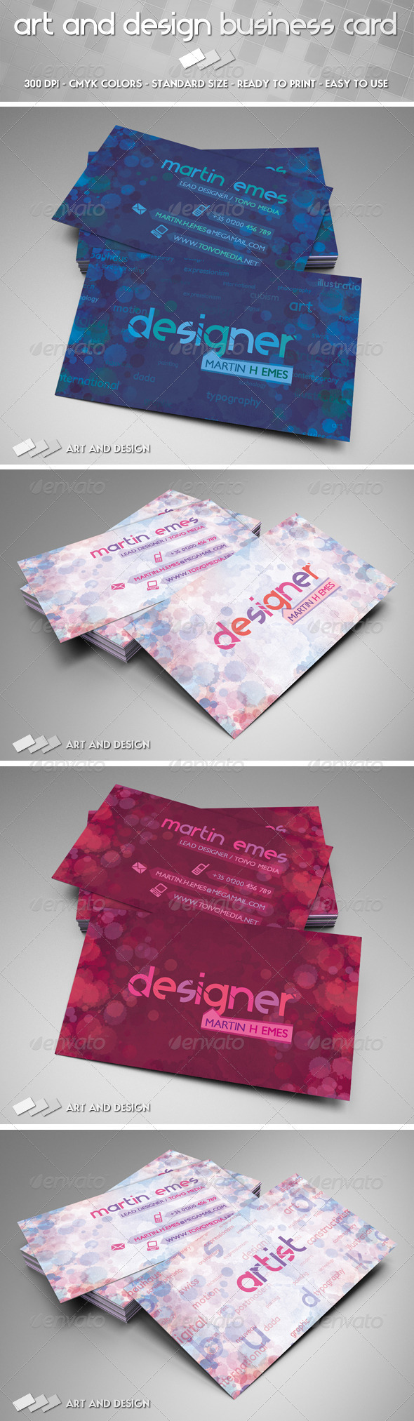Art and Design Business Card - Creative Business Cards