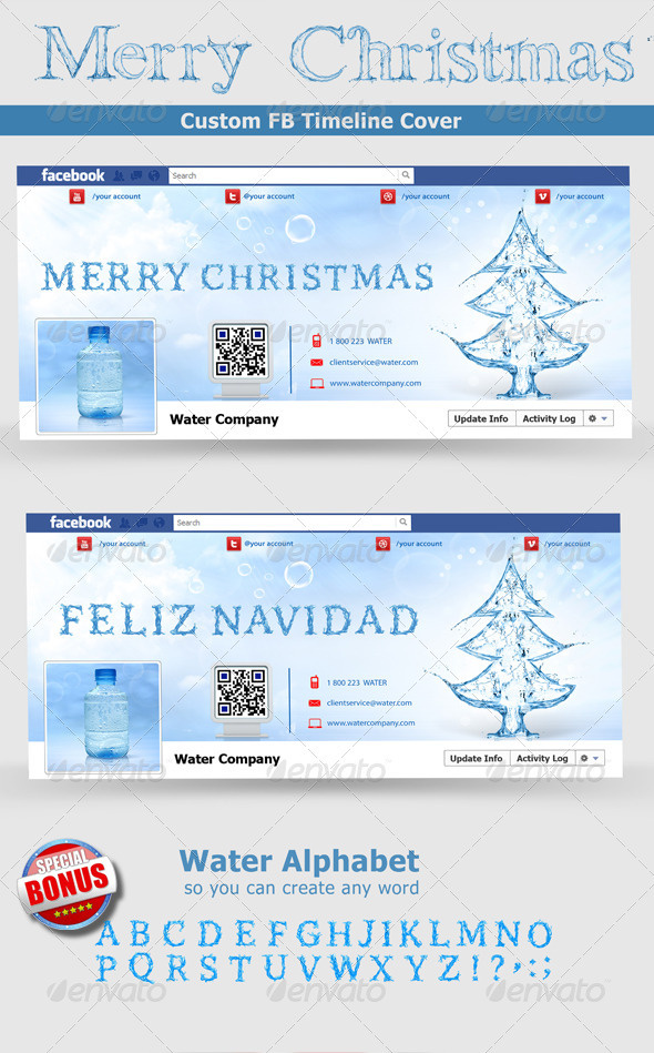 GraphicRiver Christmas FB Timeline 3337520 GraphicRiver Christmas FB Timeline 3337520