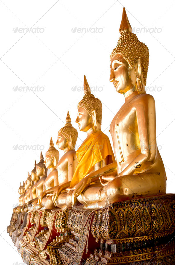 Buddha in Temple sequential - Stock Photo - Images