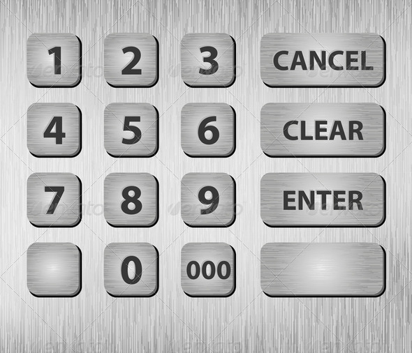 ATM buttons - Stock Photo - Images