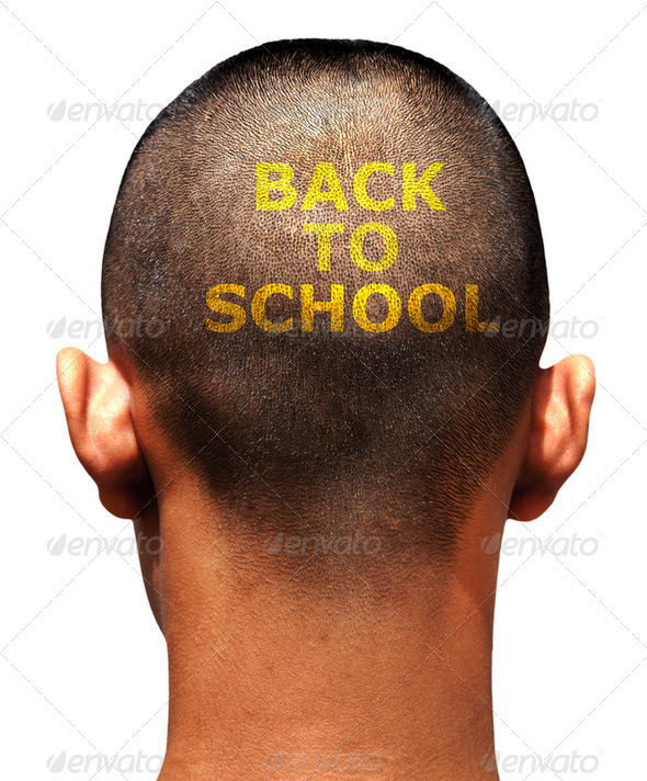 Back to School Back Head - Stock Photo - Images