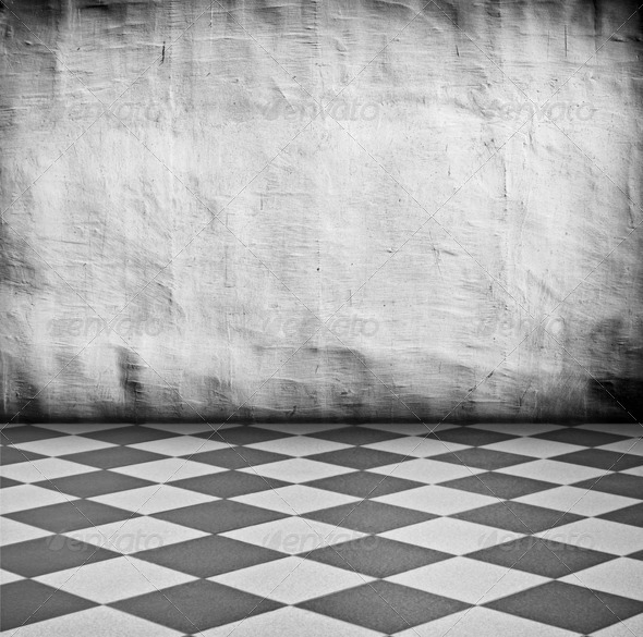 grungy white interior - Stock Photo - Images