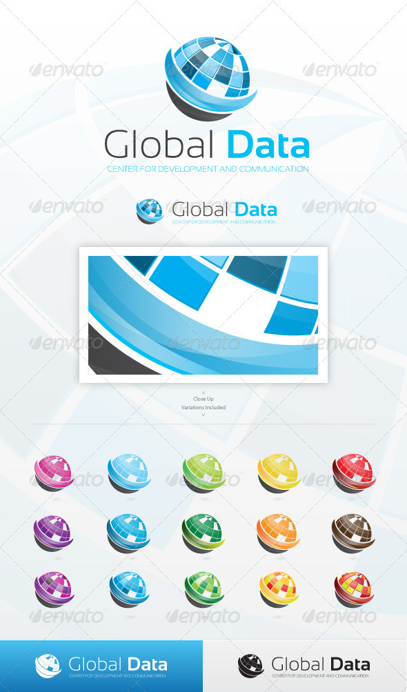 Global Data Logo - Symbols Logo Templates