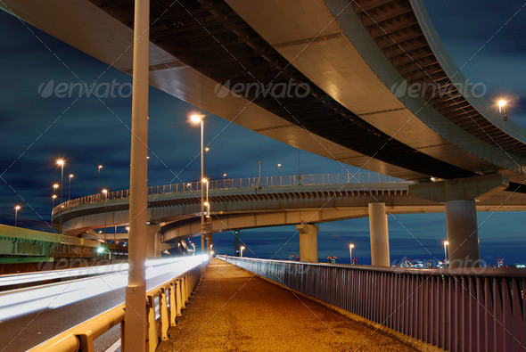 night roads - Stock Photo - Images