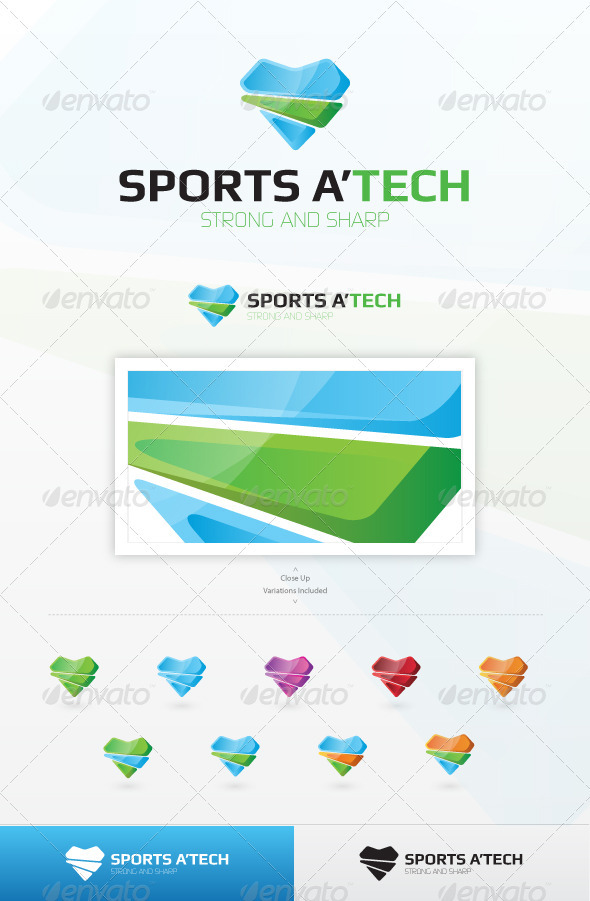 Sports A'Tech Logo Template - Symbols Logo Templates