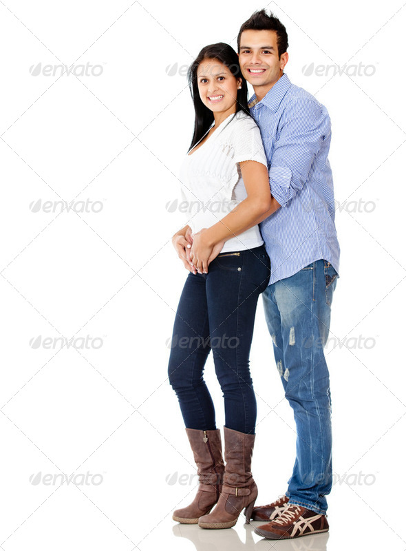 Loving couple smiling - Stock Photo - Images