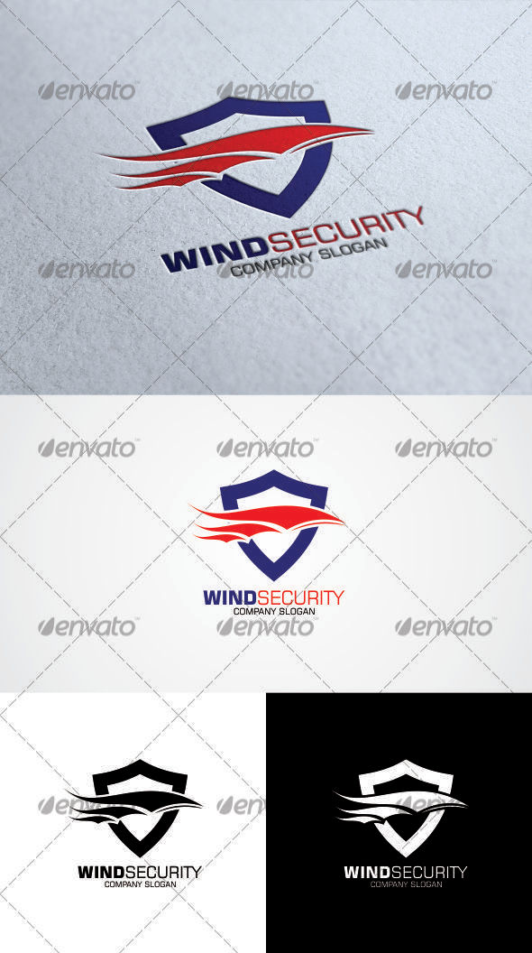 GraphicRiver Wind Security Logo Template 3354014 GraphicRiver Wind Security Logo Template 3354014
