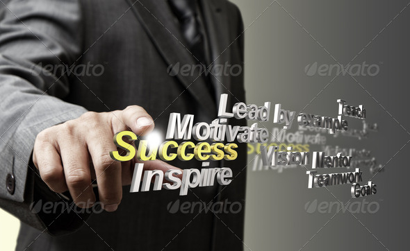 3d metallic success diagram as concept - Stock Photo - Images