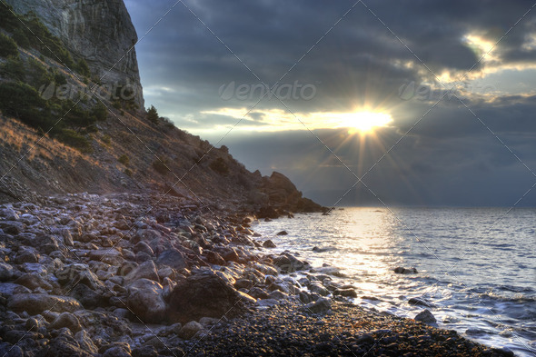 The night sea - Stock Photo - Images