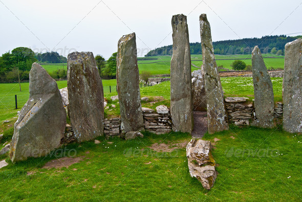 Cairnholy Stones - Stock Photo - Images