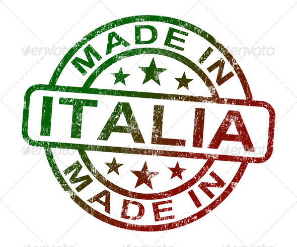 Made In Italia Stamp Shows Product Or Produce From Italy - Stock Photo - Images