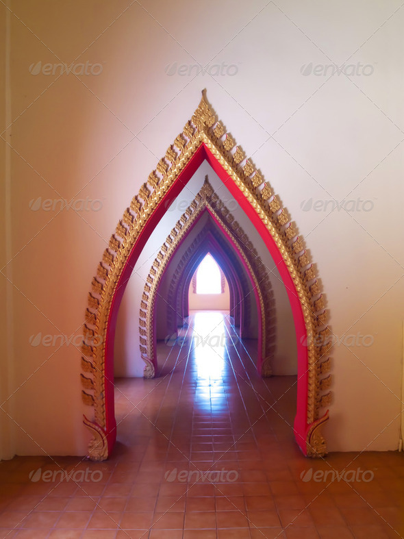 Arch pathway - Stock Photo - Images