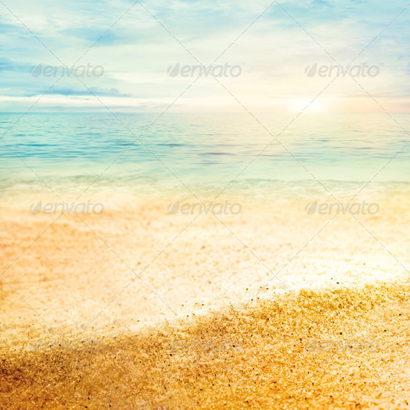 Sand beach - Stock Photo - Images