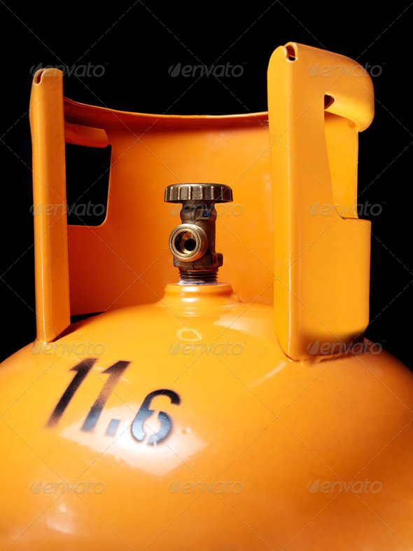 Gas bottle - Stock Photo - Images