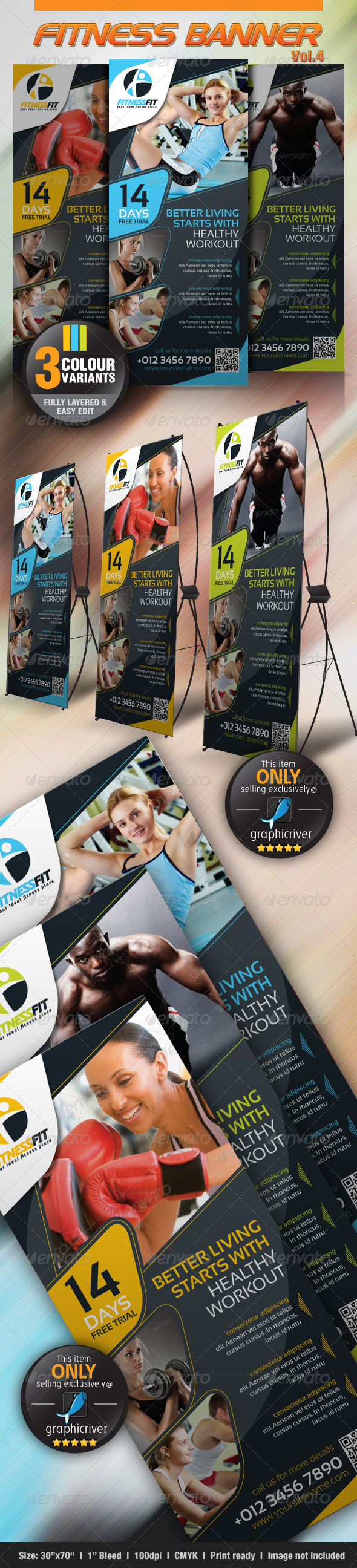 GraphicRiver Fitness Banner Vol.4 3354921 GraphicRiver Fitness Banner Vol.4 3354921