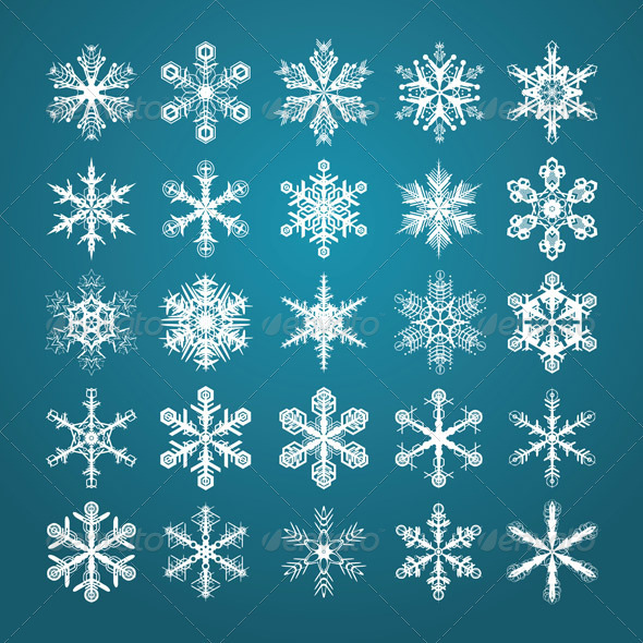 GraphicRiver Snowflakes Set 3354964 GraphicRiver Snowflakes Set 3354964