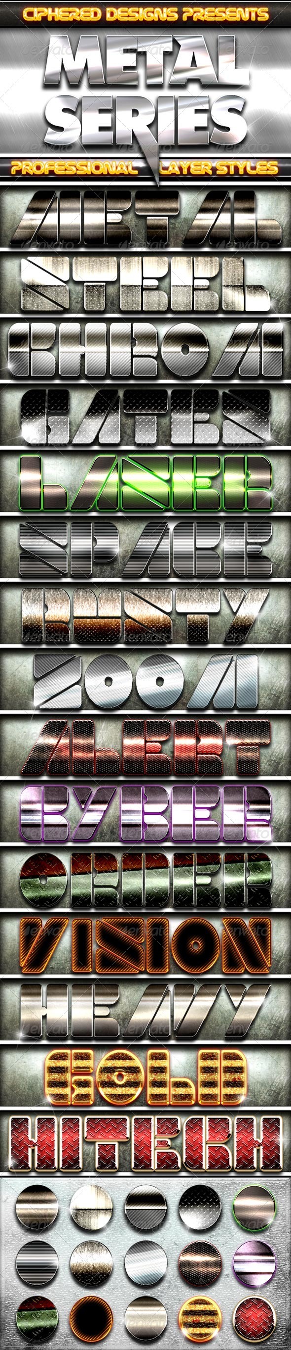 GraphicRiver Metal Series Professional Layer Styles 3355702 GraphicRiver Metal Series Professional Layer Styles 3355702