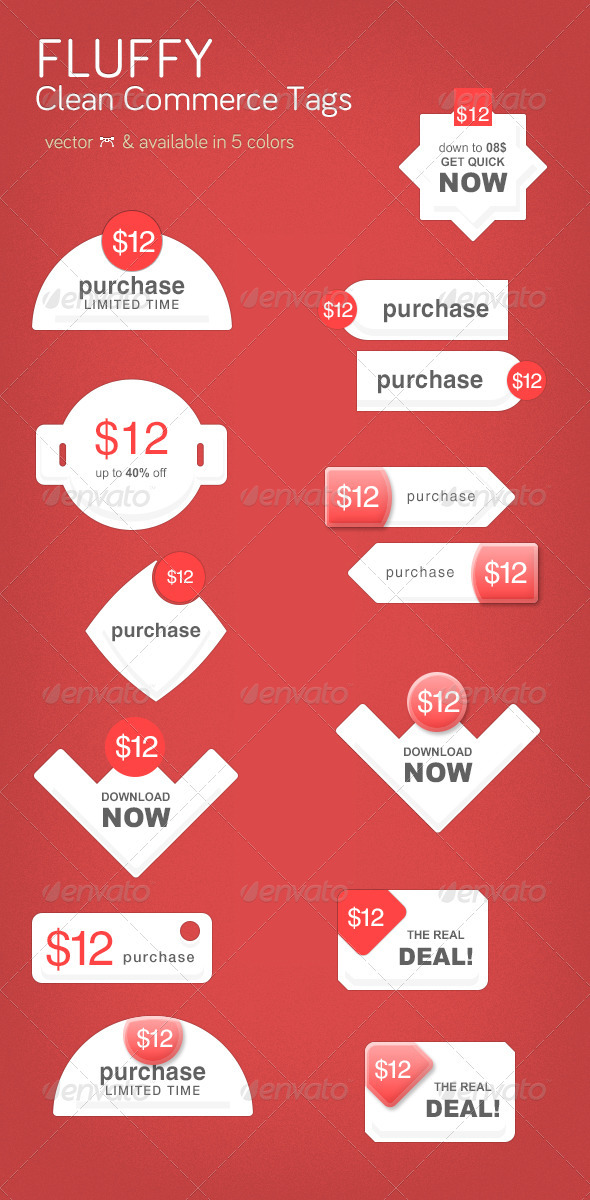 GraphicRiver Fluffy Commerce Tags 2955769 GraphicRiver Fluffy Commerce Tags 2955769