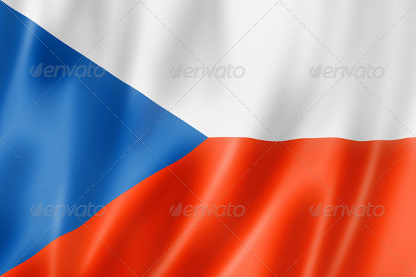 Czech flag - Stock Photo - Images