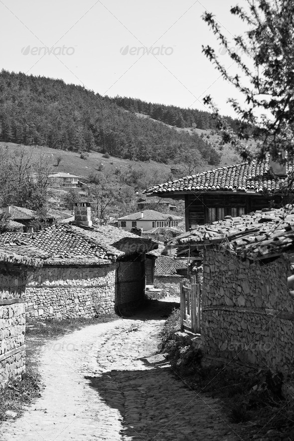 Bulgarian revival house - Stock Photo - Images