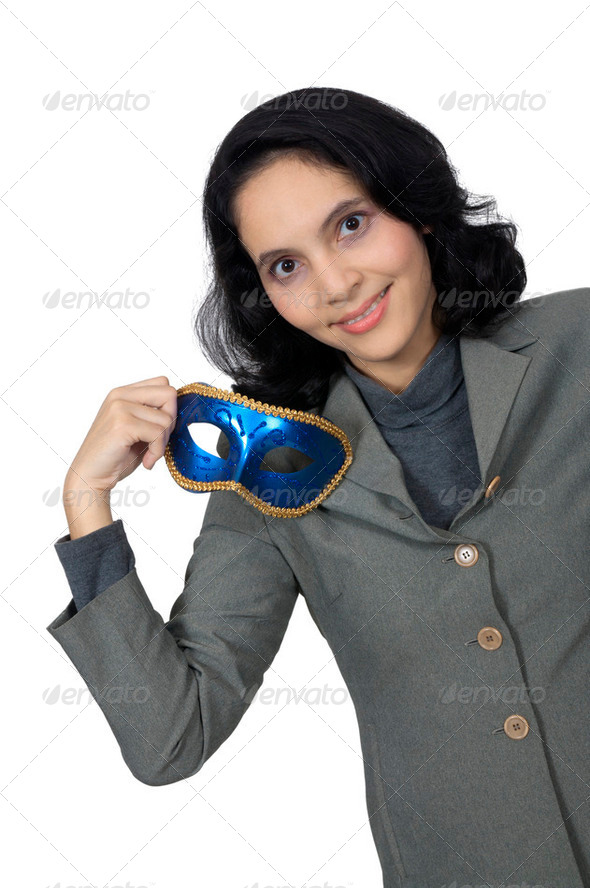 Woman Wear Mask - Stock Photo - Images