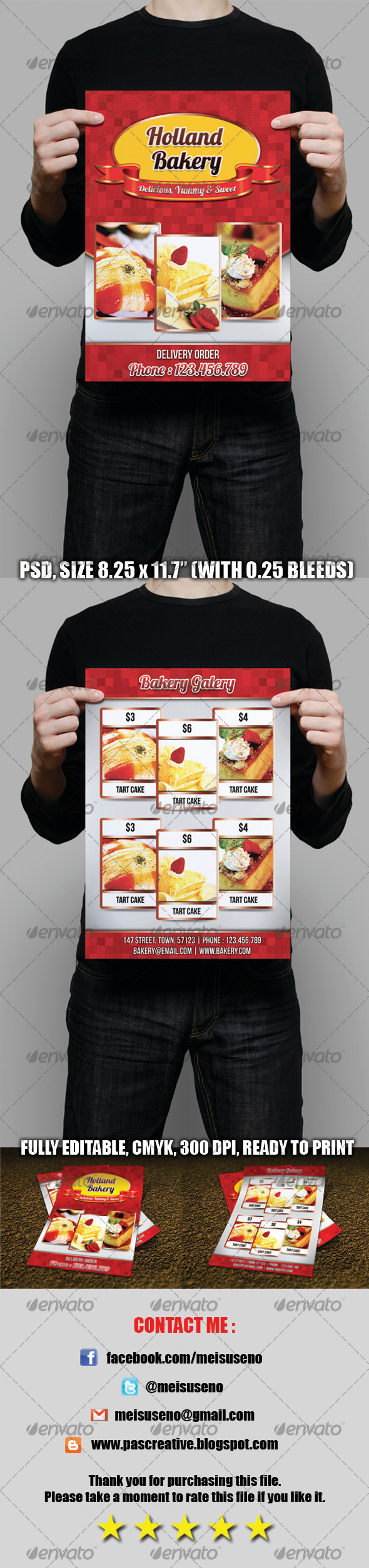 GraphicRiver Bakery Flyer Template 3298589 GraphicRiver Bakery Flyer Template 3298589
