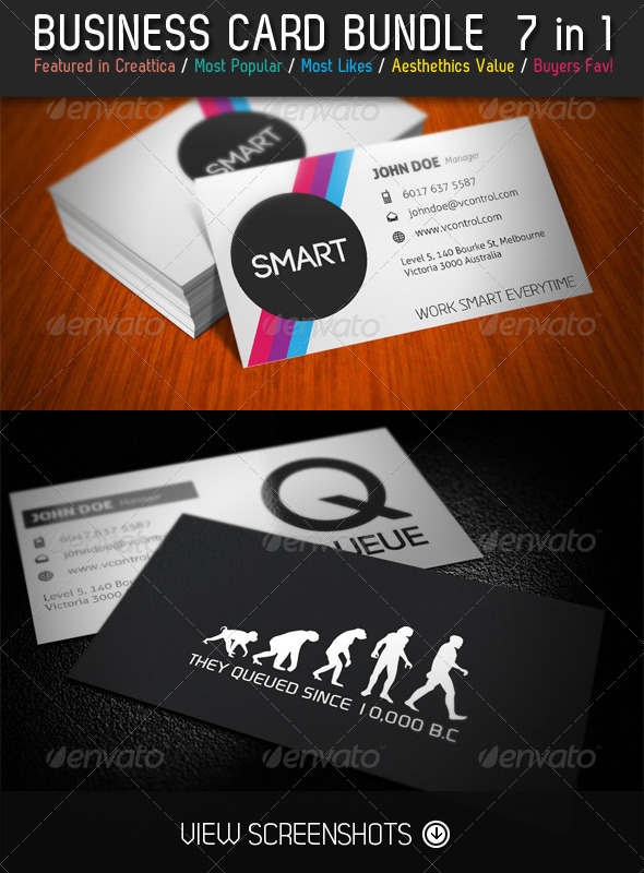GraphicRiver 7 Wonders Business Card Bundle 7 in 1 3342223 GraphicRiver 7 Wonders Business Card Bundle 7 in 1 3342223