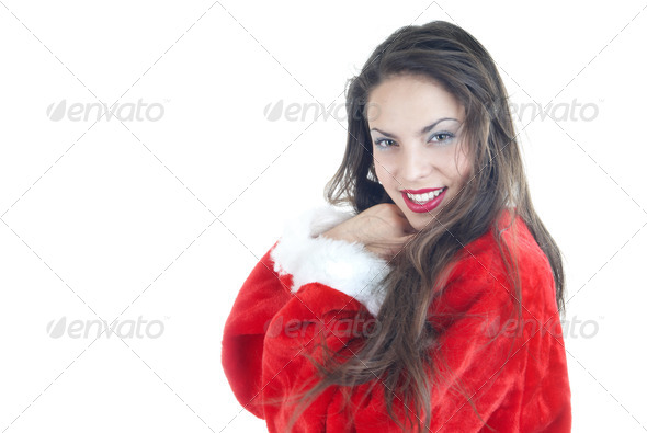 Female Santa - Stock Photo - Images