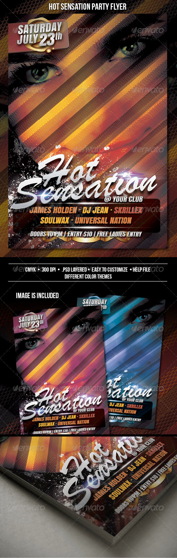 GraphicRiver Hot Sensation Party Flyer 3362457 GraphicRiver Hot Sensation Party Flyer 3362457