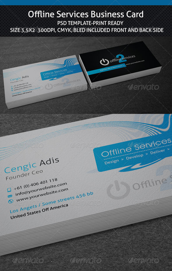 GraphicRiver Offline Service Business Card Template 3225445 GraphicRiver Offline Service Business Card Template 3225445