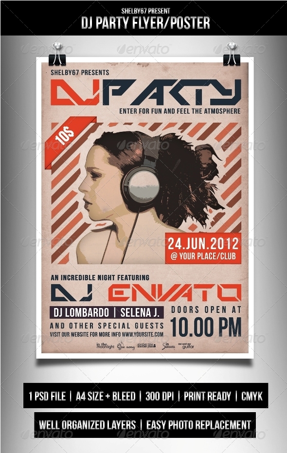 DJ Party Flyer / Poster - Clubs & Parties Events