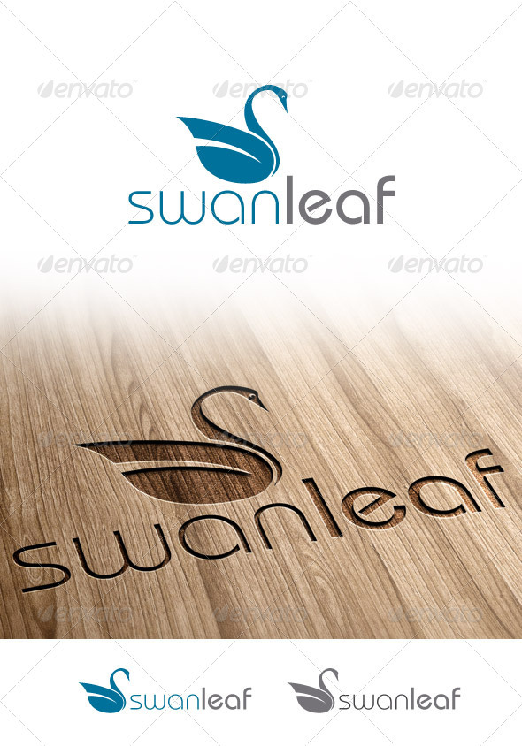 GraphicRiver Swan Leaf Logo 3365348 GraphicRiver Swan Leaf Logo 3365348