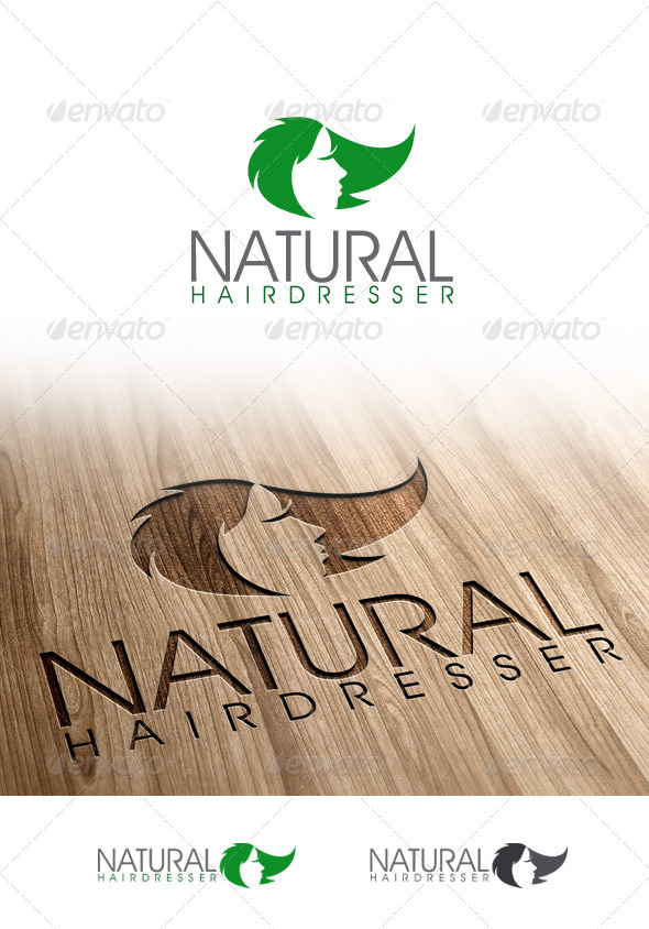 GraphicRiver Hairdresser Natural Logo 3366029 GraphicRiver Hairdresser Natural Logo 3366029