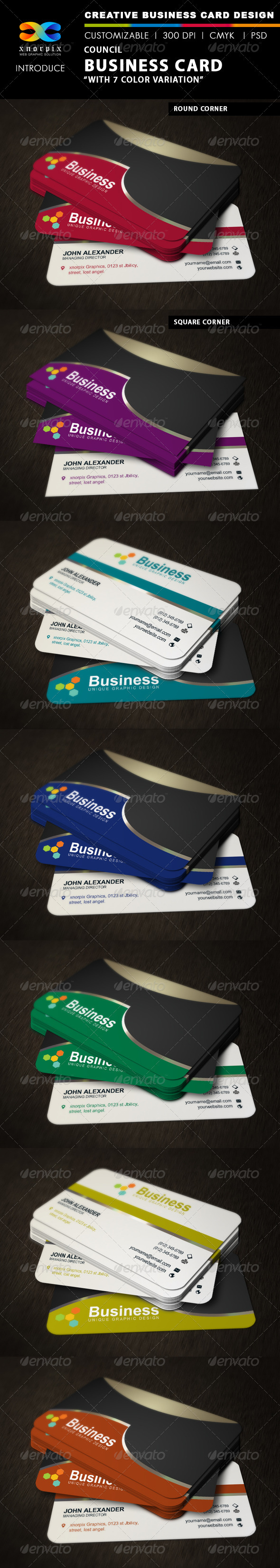 GraphicRiver Council Business Card 3366426 GraphicRiver Council Business Card 3366426