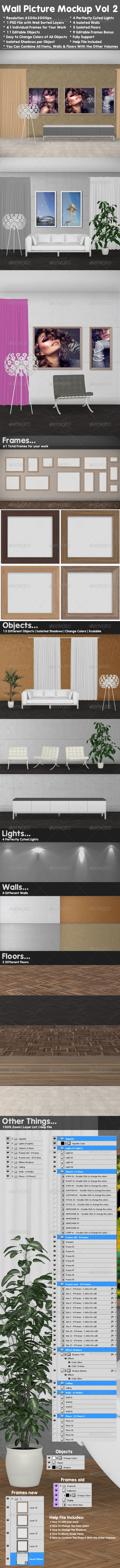 Wall Picture Mock-Up vol 2 - Miscellaneous Displays