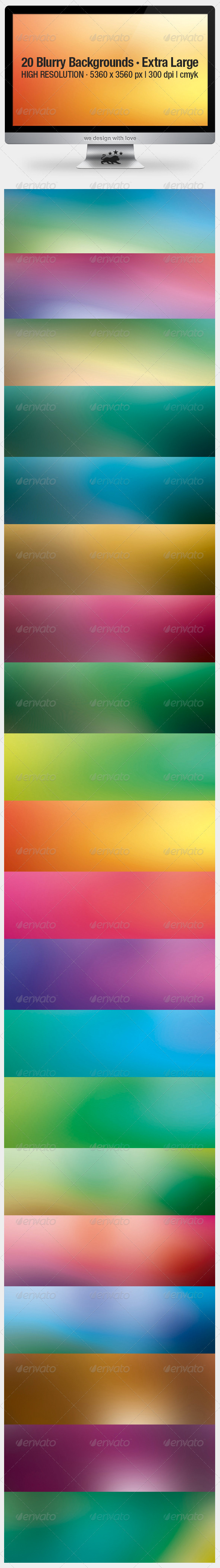GraphicRiver 20 Blurry Backgrounds Extra Large 3373299 GraphicRiver 20 Blurry Backgrounds Extra Large 3373299