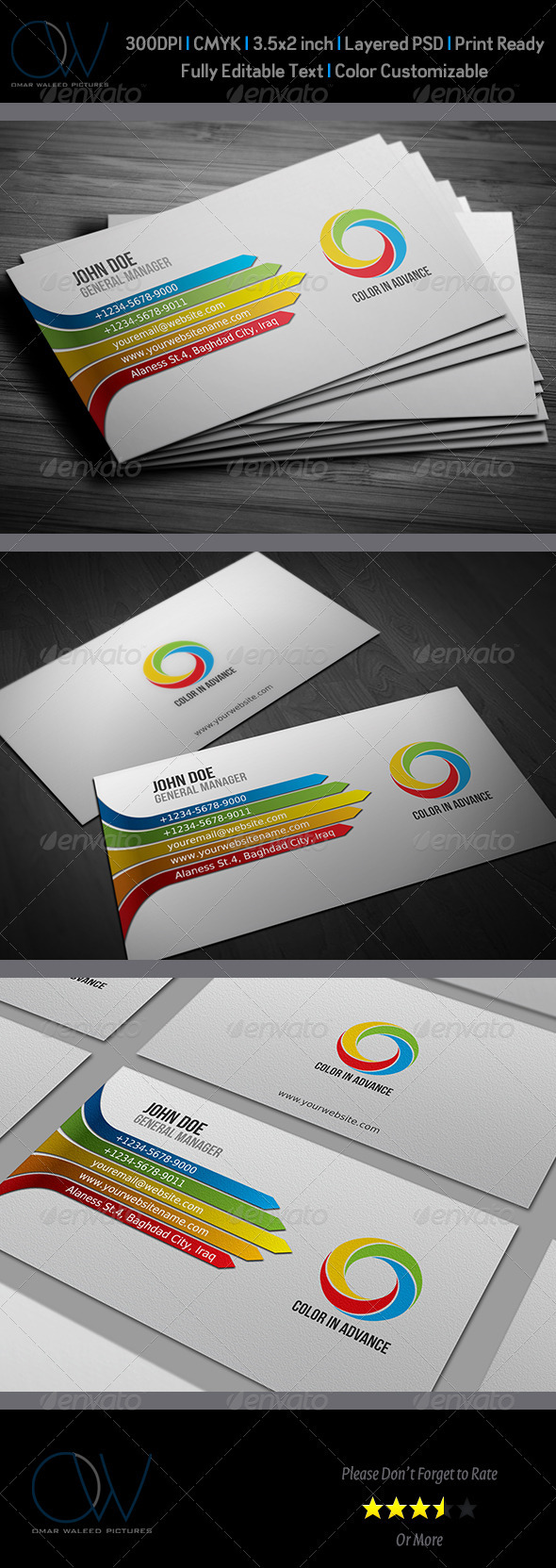 GraphicRiver Color Business Card 3376258 GraphicRiver Color Business Card 3376258