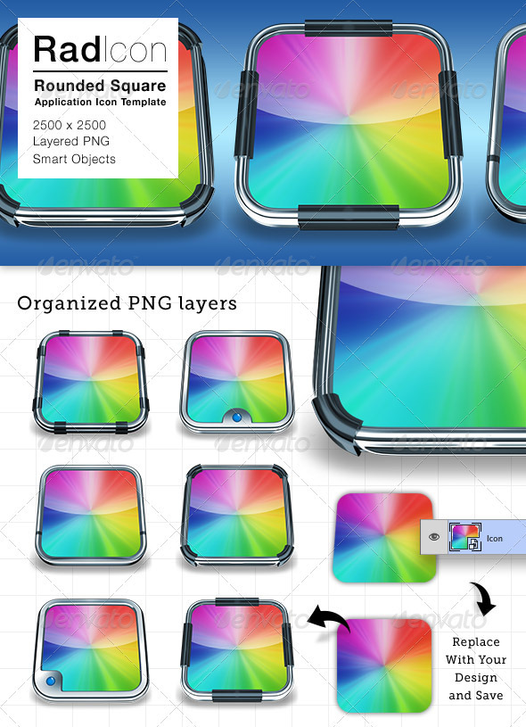 Radicon Application Icon Frames - Miscellaneous Graphics
