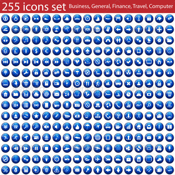 GraphicRiver Set of 255 Icons 3366361 GraphicRiver Set of 255 Icons 3366361