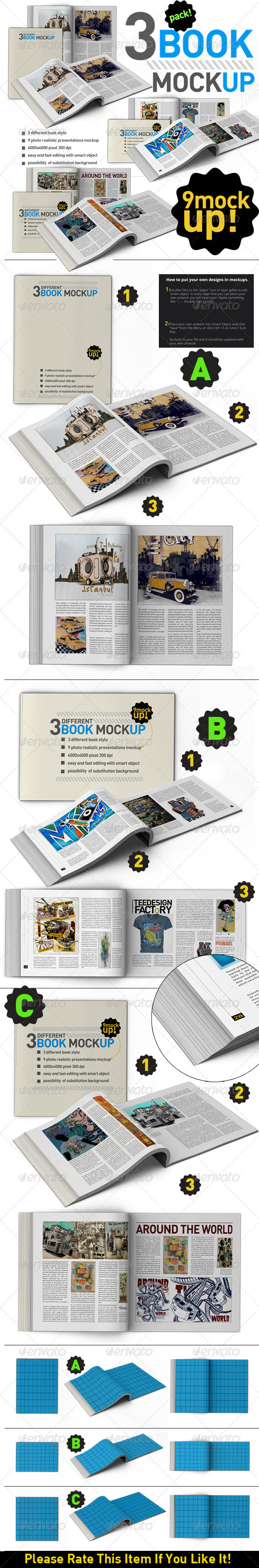 GraphicRiver Book Mock Up Pack 3380644 GraphicRiver Book Mock Up Pack 3380644