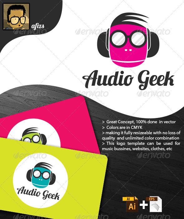 Audio Geek Logo - Humans Logo Templates
