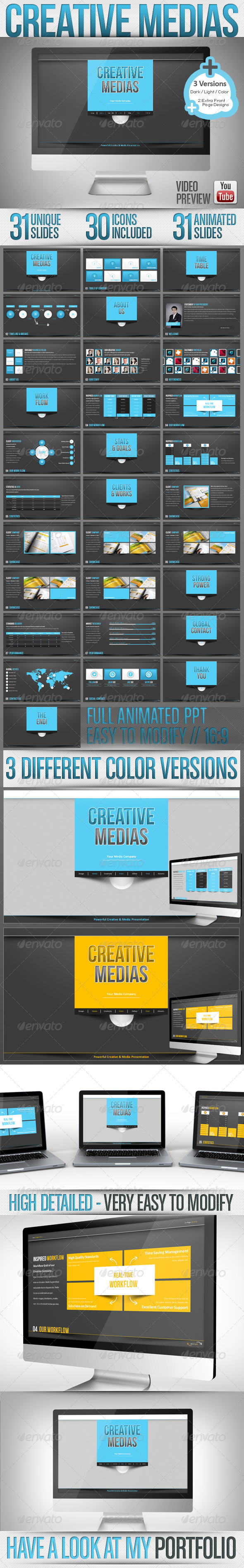 GraphicRiver Creative Media Powerpoint Dark & Light Full HD 3396500 GraphicRiver Creative Media Powerpoint Dark & Light Full HD 3396500